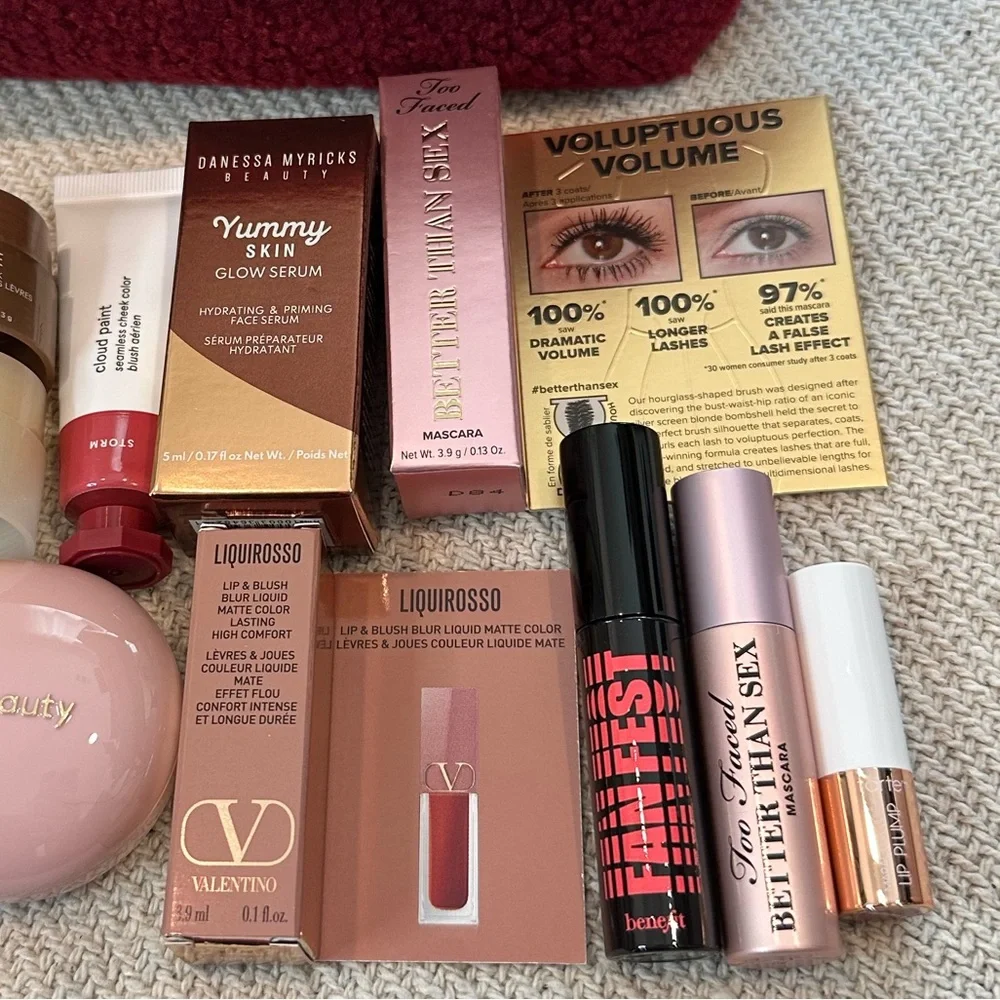 NEW Makeup Lot Tarte Too Faced Danessa Myricks Valentino Mascara Lip Eye Gift